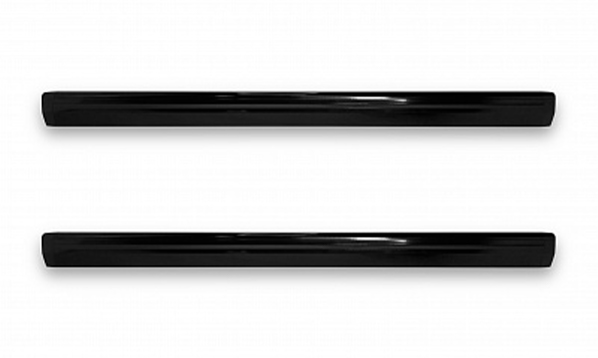 Комплект крыловидных дуг Евродеталь (с пазами) 125 см (анодированные) чёрные