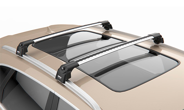 Багажник на крышу с инт. рейлингами Turtle Air-2 106 см (серебристый)