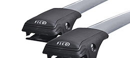 Багажник на рейлинги FicoPro R55 (серебристый)