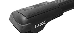 Багажник на рейлинги Lux Хантер L47-B (чёрный)