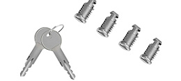 Набор замков для багажника Атлант (4 шт.) + ключи (2 шт.)