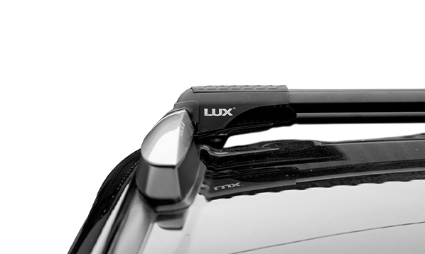 Багажник на рейлинги Lux Хантер L52-B (чёрный)