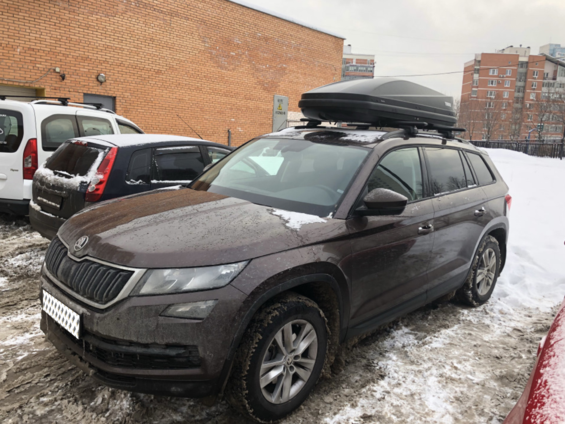 Skoda kodiaq багажник размеры