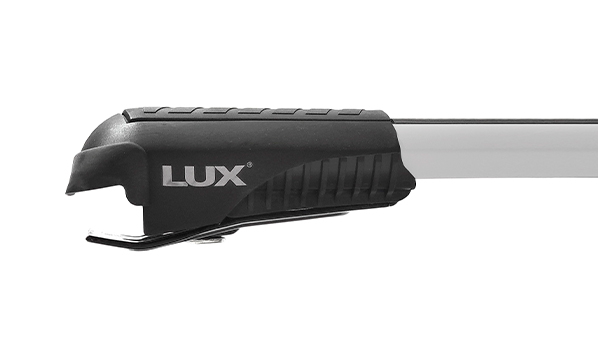 Багажник на рейлинги Lux Хантер L55-R (серебристый)
