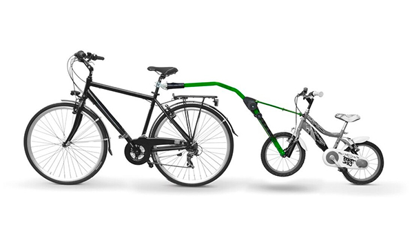 Прицепное устройство детского велосипеда к взрослому Trail Angel (зеленое)