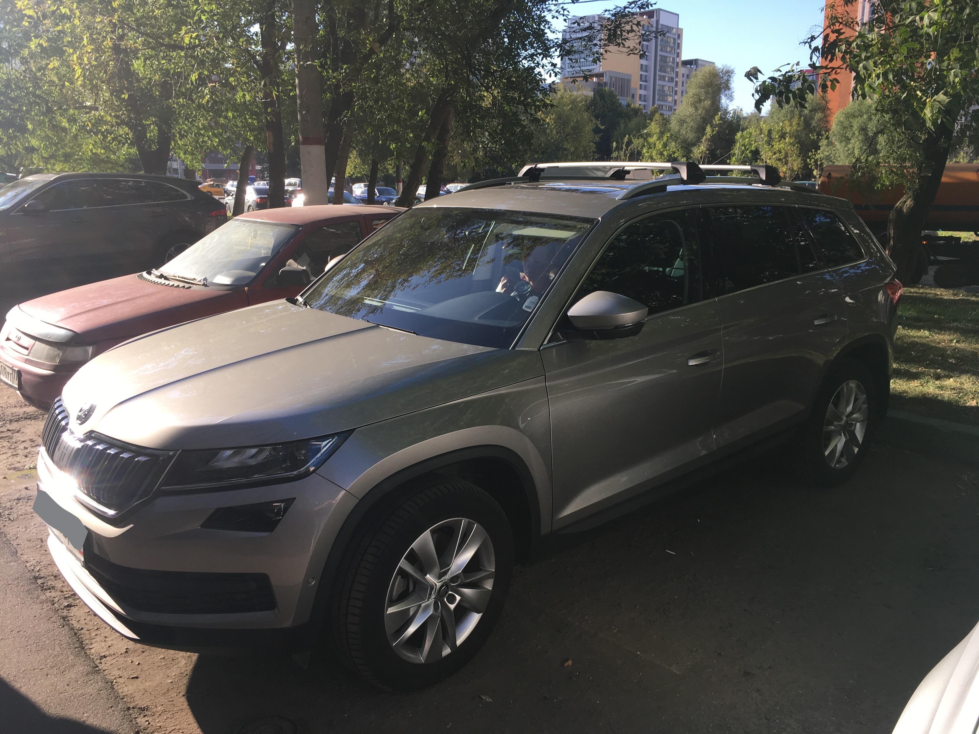 Skoda kodiaq багажник размеры