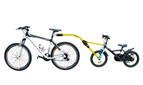 Прицепное устройство детского велосипеда к взрослому Trail Angel (желтое)