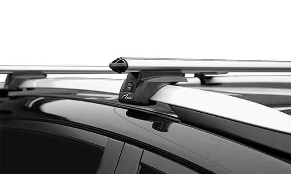 Багажник на рейлинги Lux Элегант 120 см (аэро)
