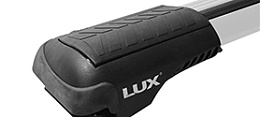 Багажник на рейлинги Lux Хантер L53-R (серебристый)